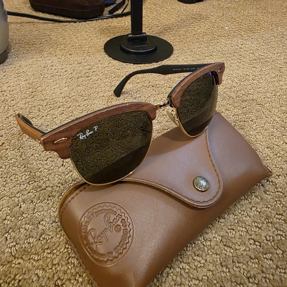 Ray-Ban | Accessories | Rayban Black And Brown Sunglasses 